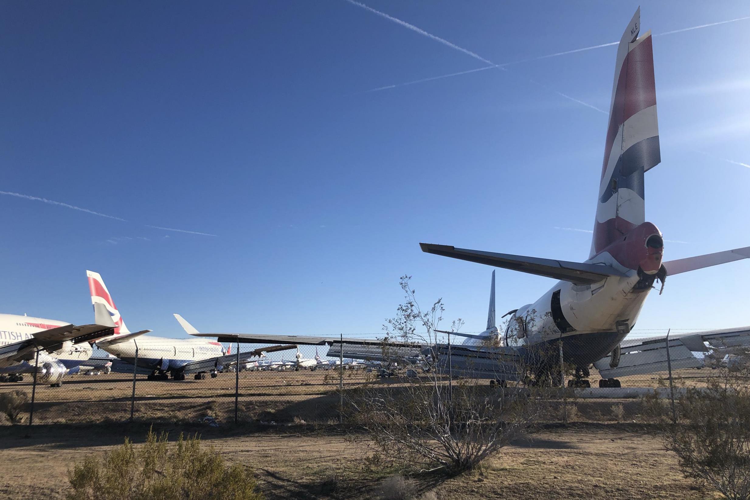 Desert pawn: British Airways 747s ending their days in Victorville, California