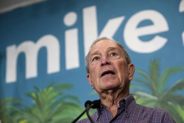 Michael Bloomberg campaigned in Florida on Super Tuesday.
