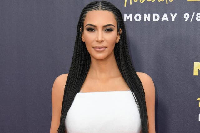 Kim Kardashian faces backlash over braid hairstyle (Getty)