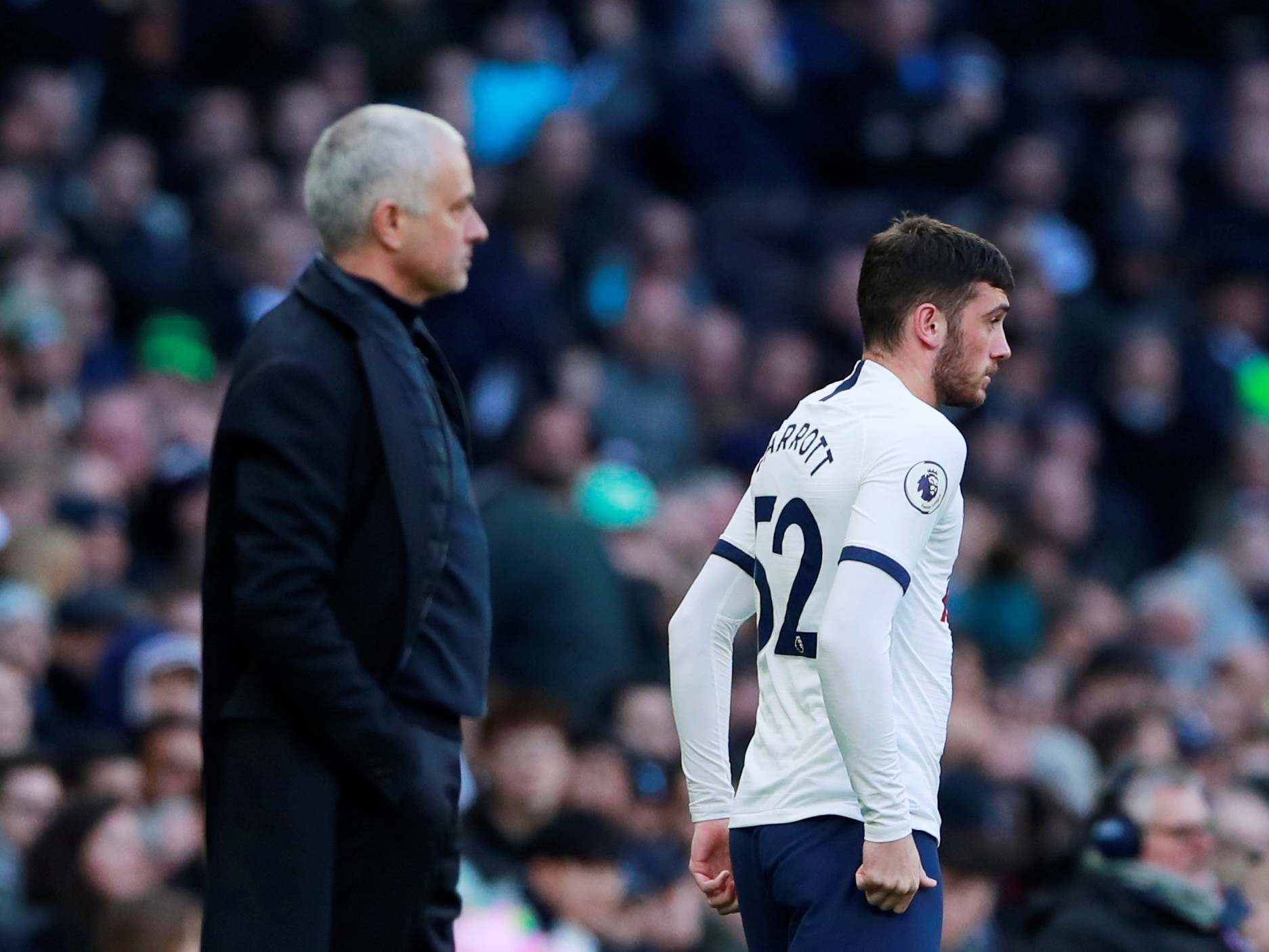 Tottenham manager Jose Mourinho says some fans don&apos;t know what striker Troy Parrott looks like