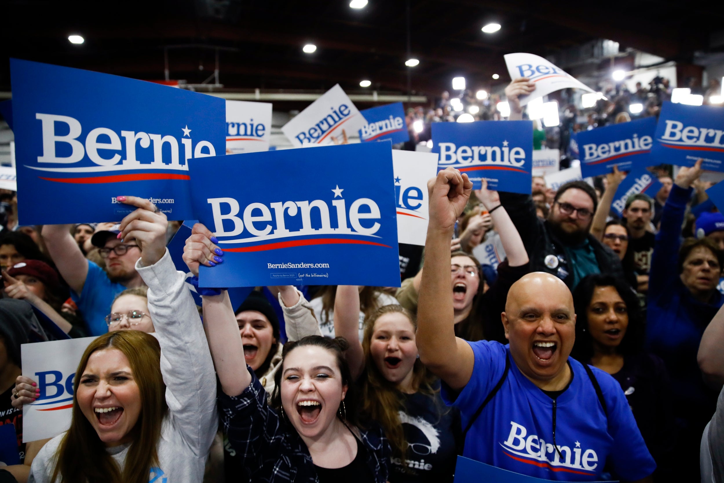 There was a generational split in California, with Sanders winning among voters under 49