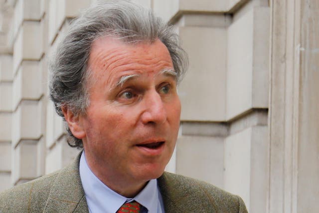 Conservative MP Oliver Letwin arrives at the Cabinet Office on Whitehall in London on March 22, 2019