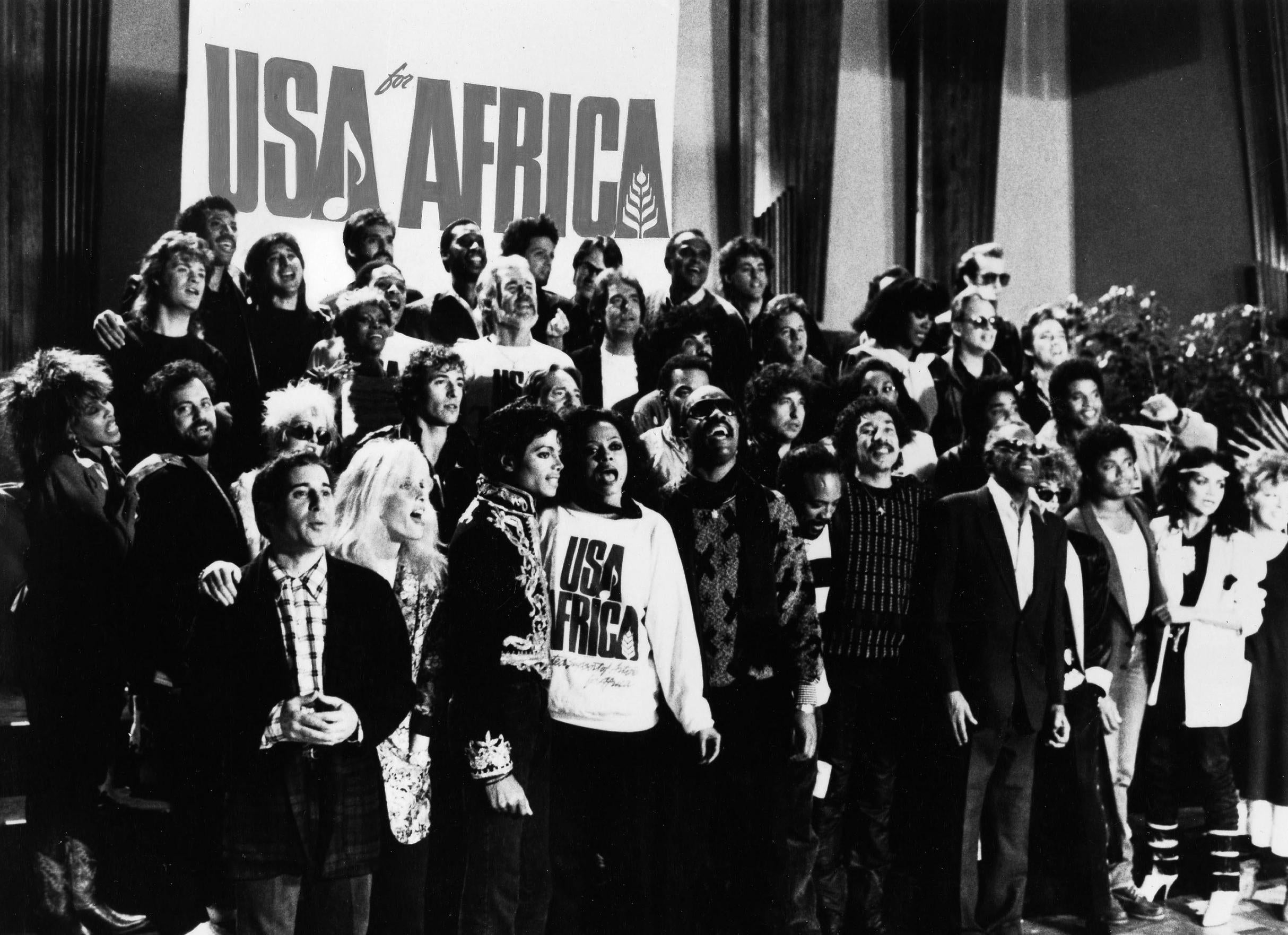 USA for Africa’s charity hit single would become America’s greatest moment of musical magnanimity – selling 20 million copies