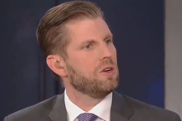 Eric Trump falsely claimed 30,000 people attended  his Father's rally on Monday.