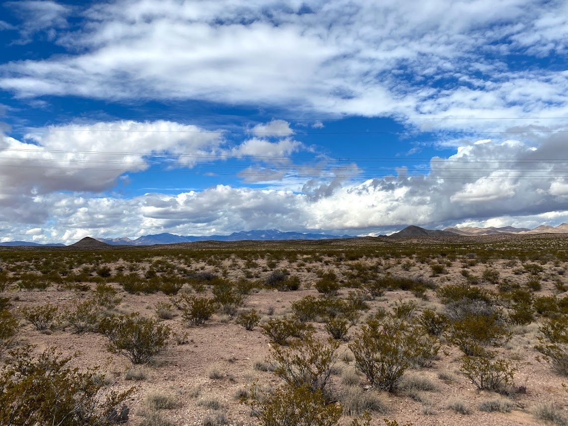 The desert outside of T or C is known for great hikes and big skies