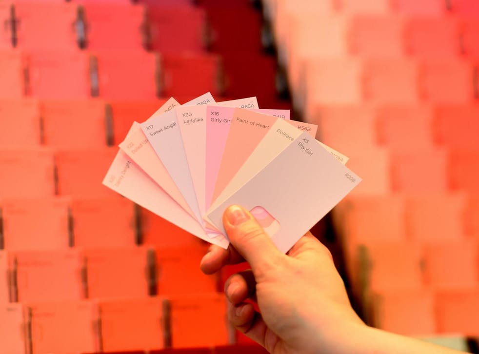 Paint Brand Renames Pink Shades To Combat Old Fashioned Gender Stereotypes The Independent - Pink Paint Color Names
