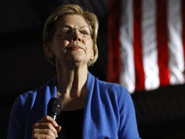 Elizabeth Warren votes in Cambridge, Massachusetts, on Super Tuesday