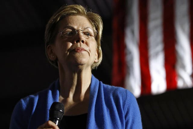 Elizabeth Warren votes in Cambridge, Massachusetts, on Super Tuesday