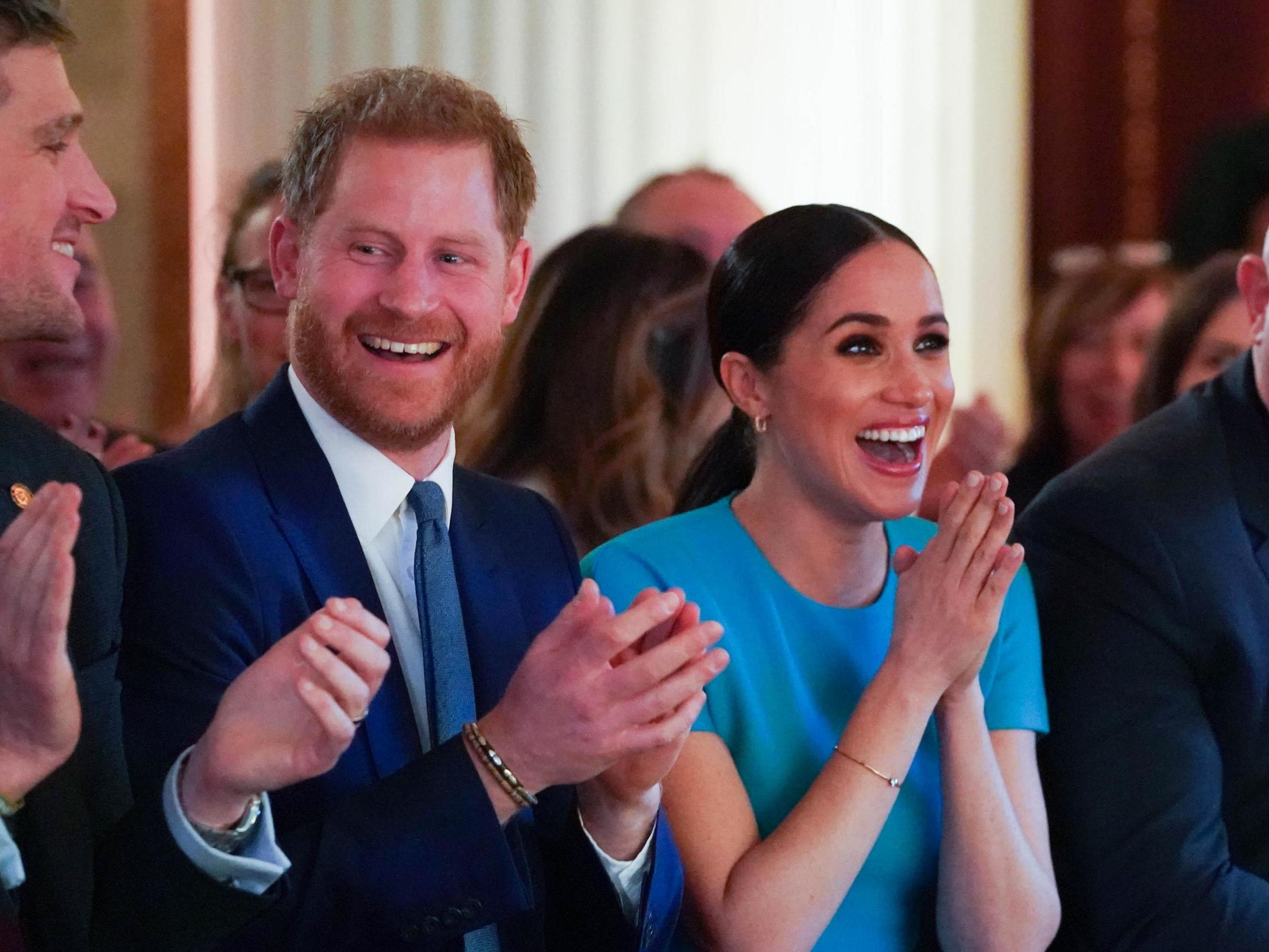 Prince Harry and Meghan Markle handed out awards at the event