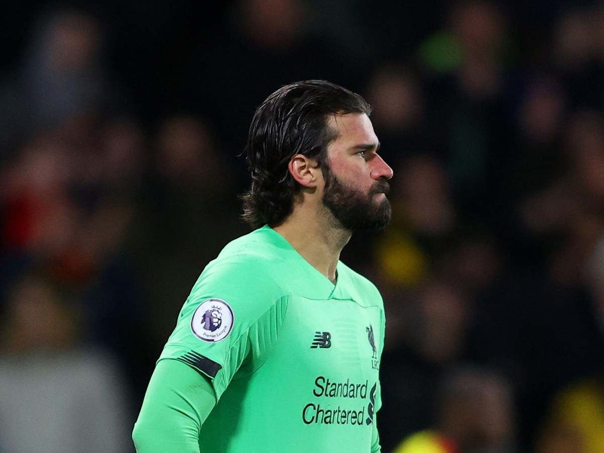 Injured Liverpool goalkeeper Alisson to miss Champions League clash and Merseyside derby