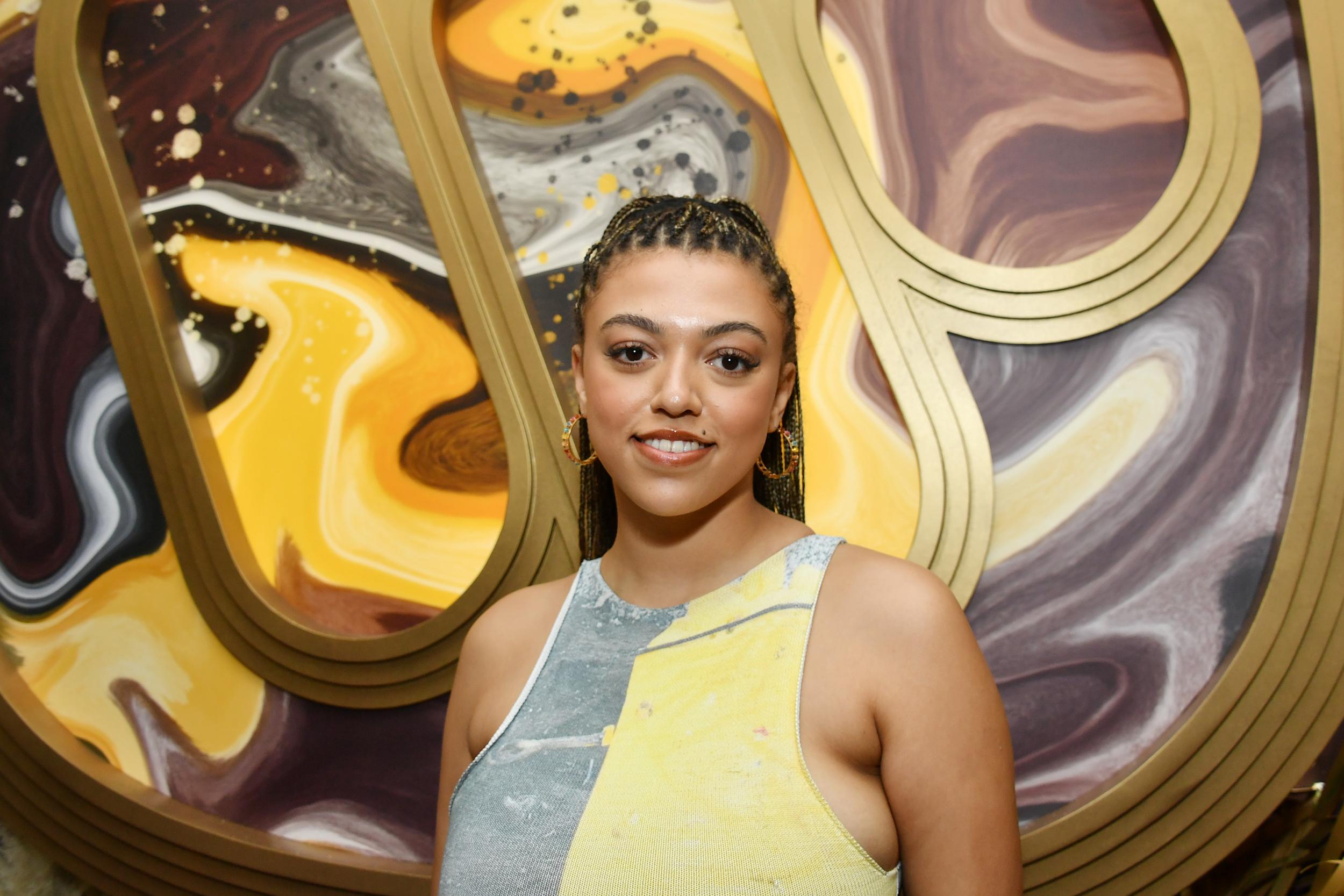 Mahalia attends the Warner Music Group pre-Grammy party in 2020