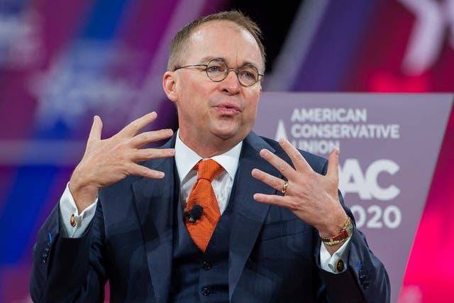 Mick Mulvaney speaks at the 47th annual Conservative Political Action Conference in Maryland, 28 February