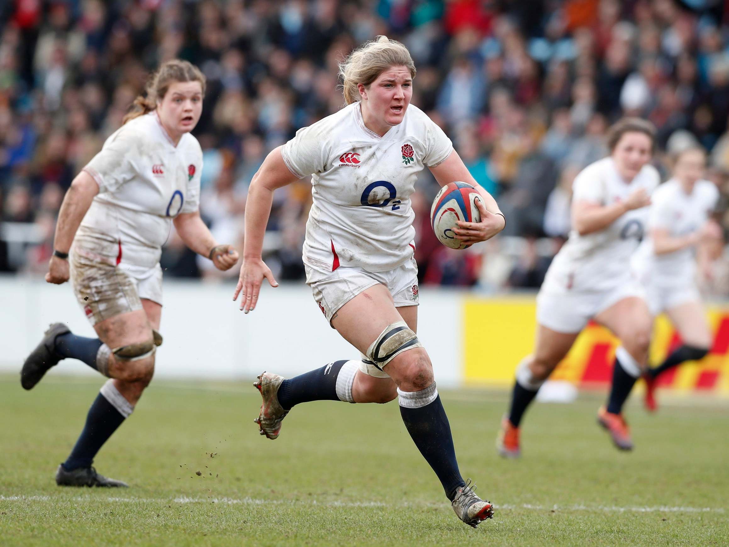 Poppy Cleall led England’s rout of Wales