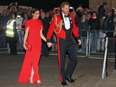 Prince Harry and Meghan Markle given standing ovation at Albert Hall