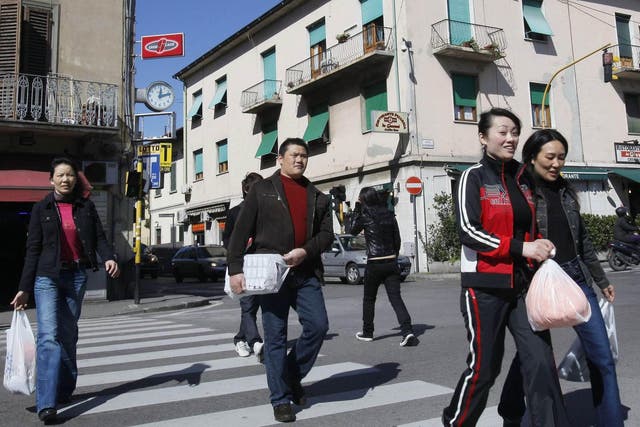 Civic duty: many Chinese people in Italy have sought isolation to protect their neighbours