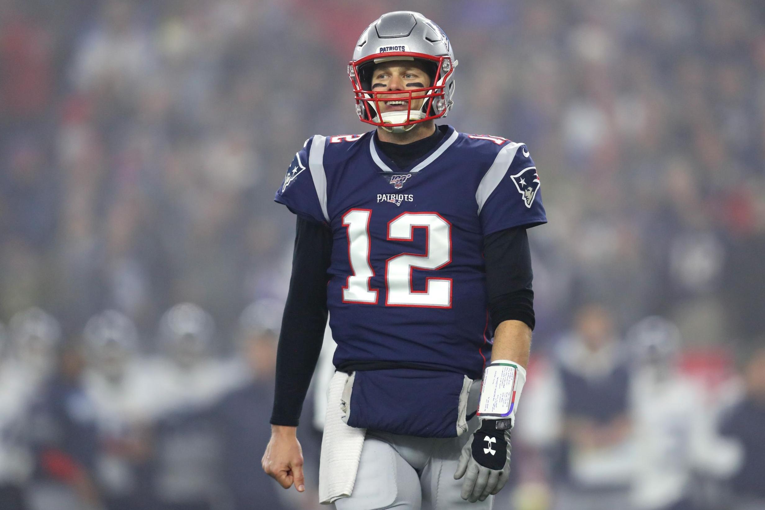 Tom Brady during the playoff game against the Tennessee Titans at Gillette Stadium on 4 January 2020 in Foxborough, Massachusetts.