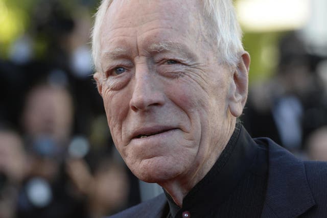 Max von Sydow in 2013 at the Cannes Film Festival.