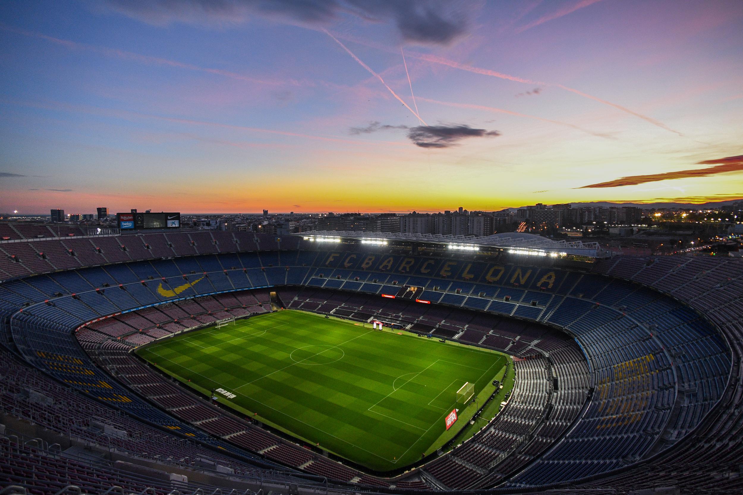 The Nou Camp will not have supporters for the match