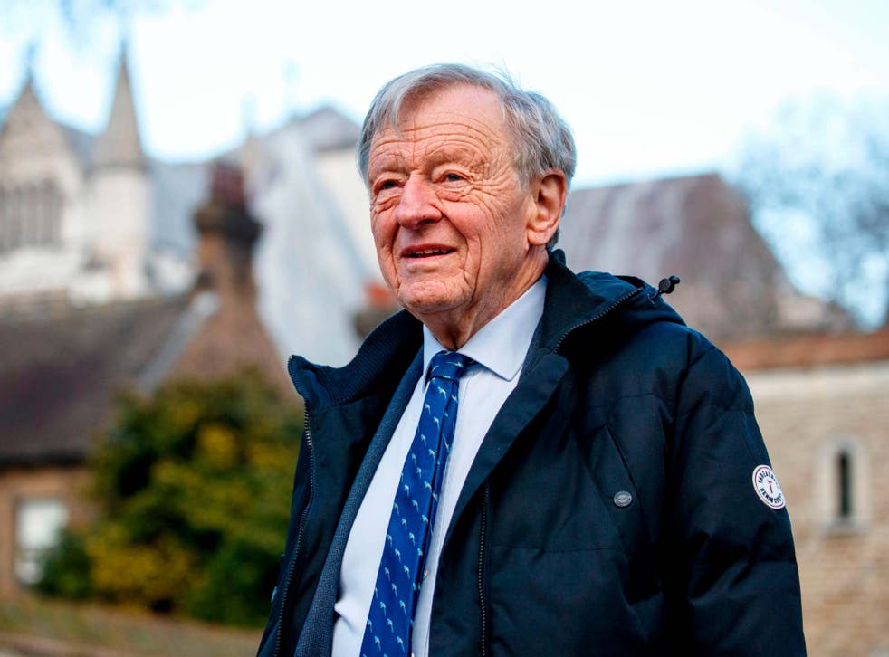 Lord Alf Dubs outside the Houses of Parliament, 20 January 2020