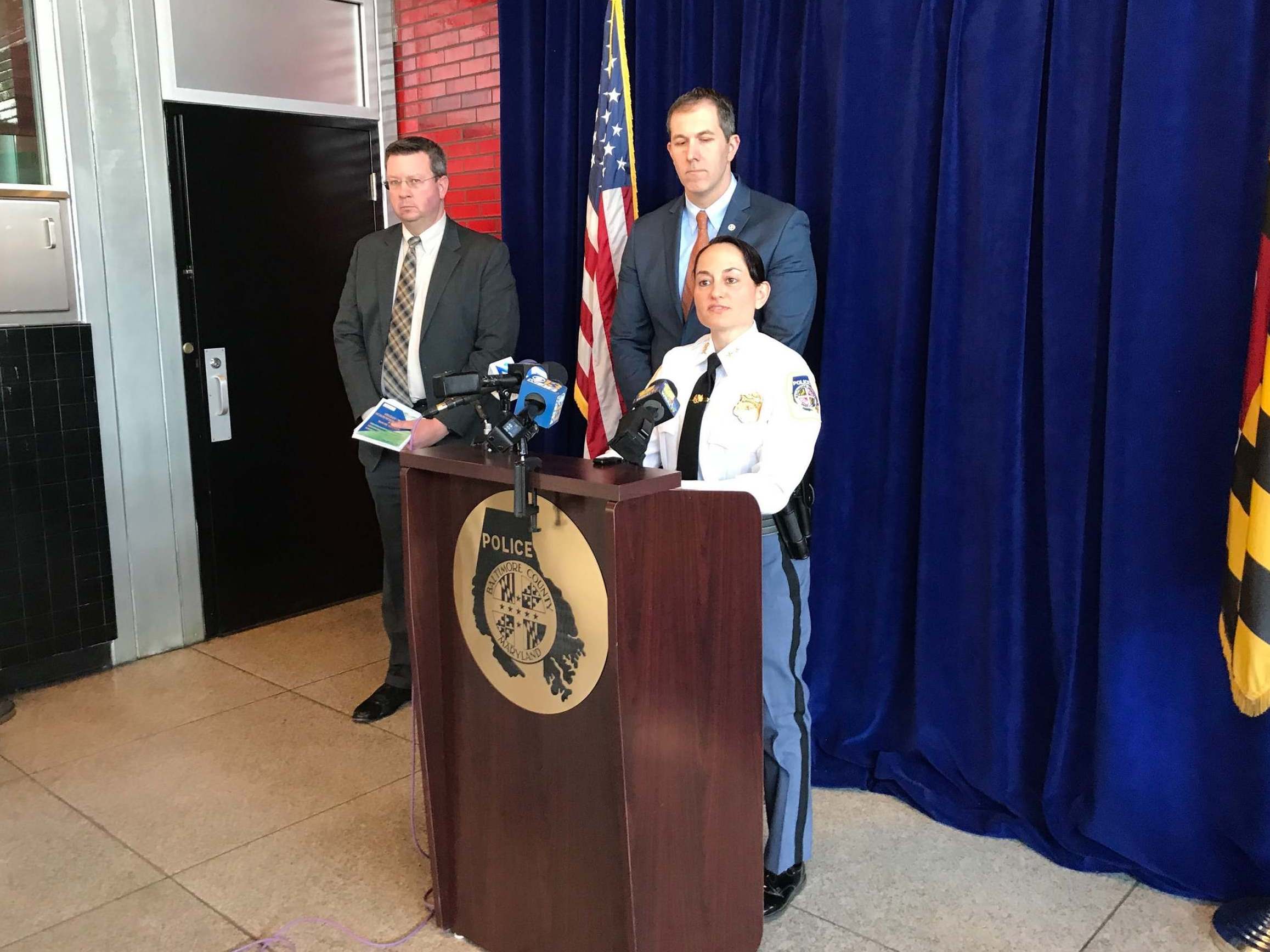 Baltimore County Police Chief Melissa Hyatt discusses a shooting at a Rosedale shopping center that left one dead and five others injured.