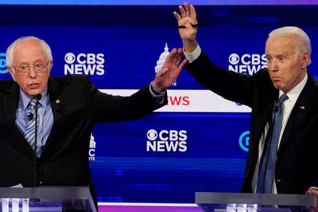 Bernie Sanders and Joe Biden compete for the 202 Democratic presidential nomination.