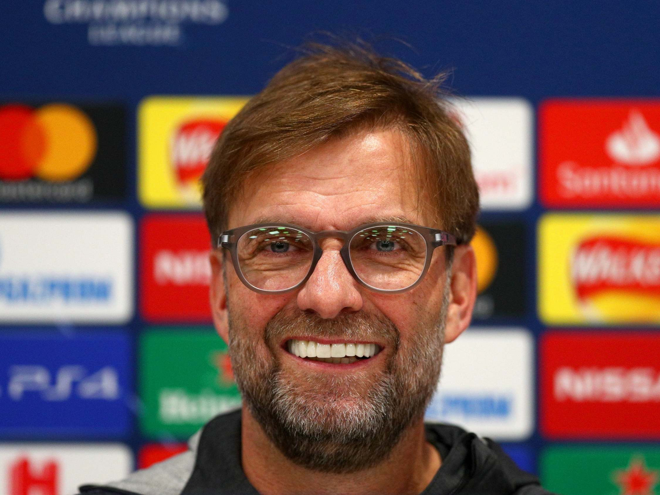 Jurgen Klopp leads Liverpool players in thanking healthcare staff for their work during the coronavirus pandemic