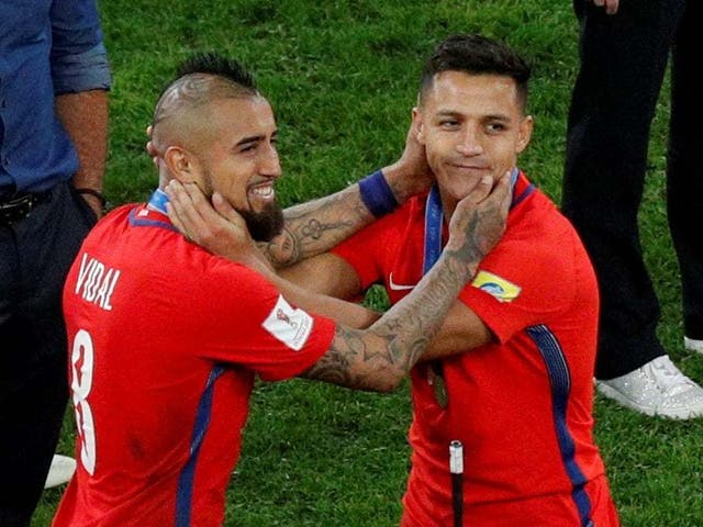 Arturo Vidal and Alexis Sanchez have been told they will have to go into quarantine when they return to Chile