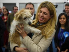 Boris Johnson’s fiancée Carrie Symonds denies dog is being rehomed