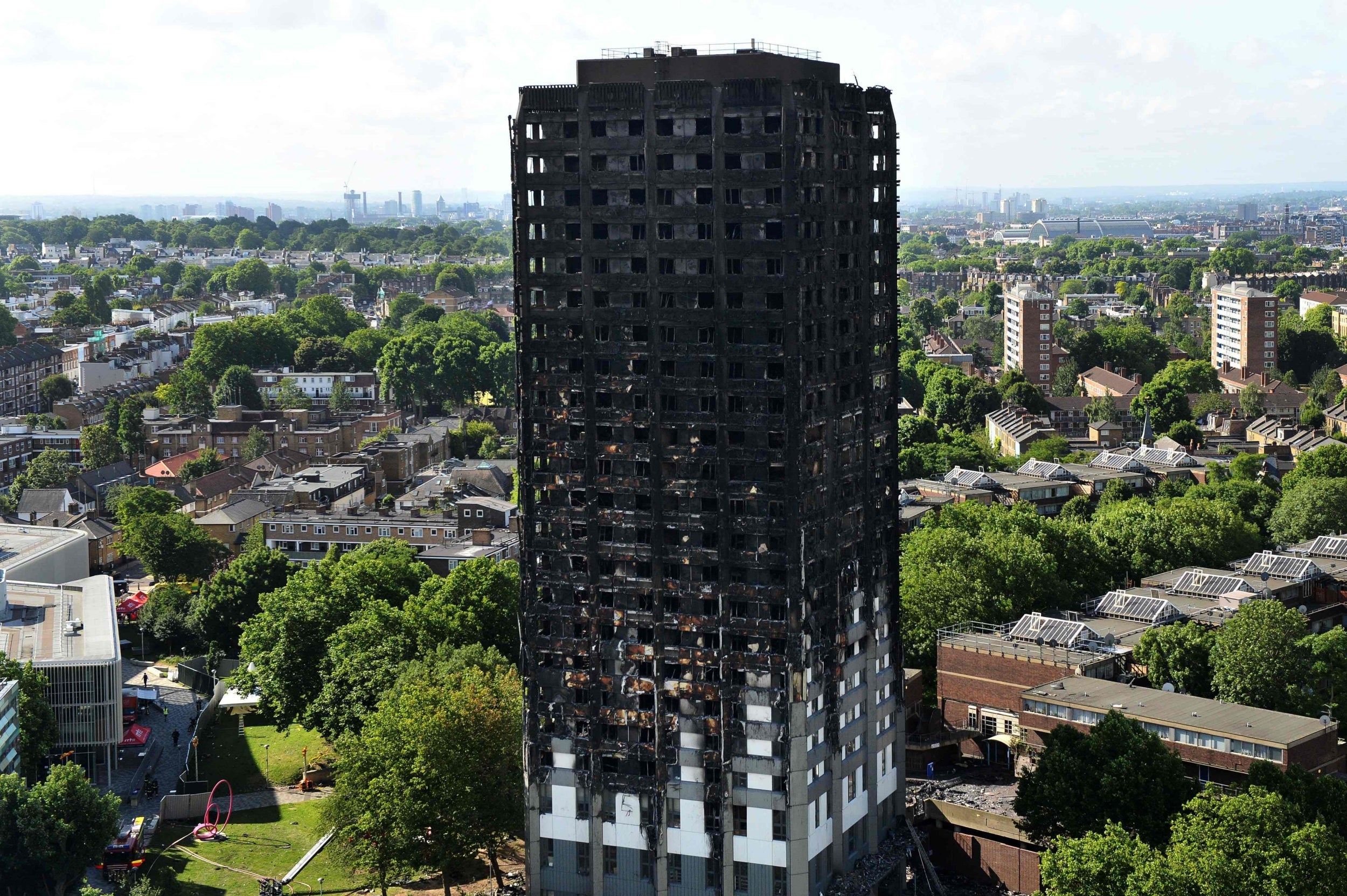 Flammable cladding has been blamed for the fire which destroyed 24-storey Grenfell Tower