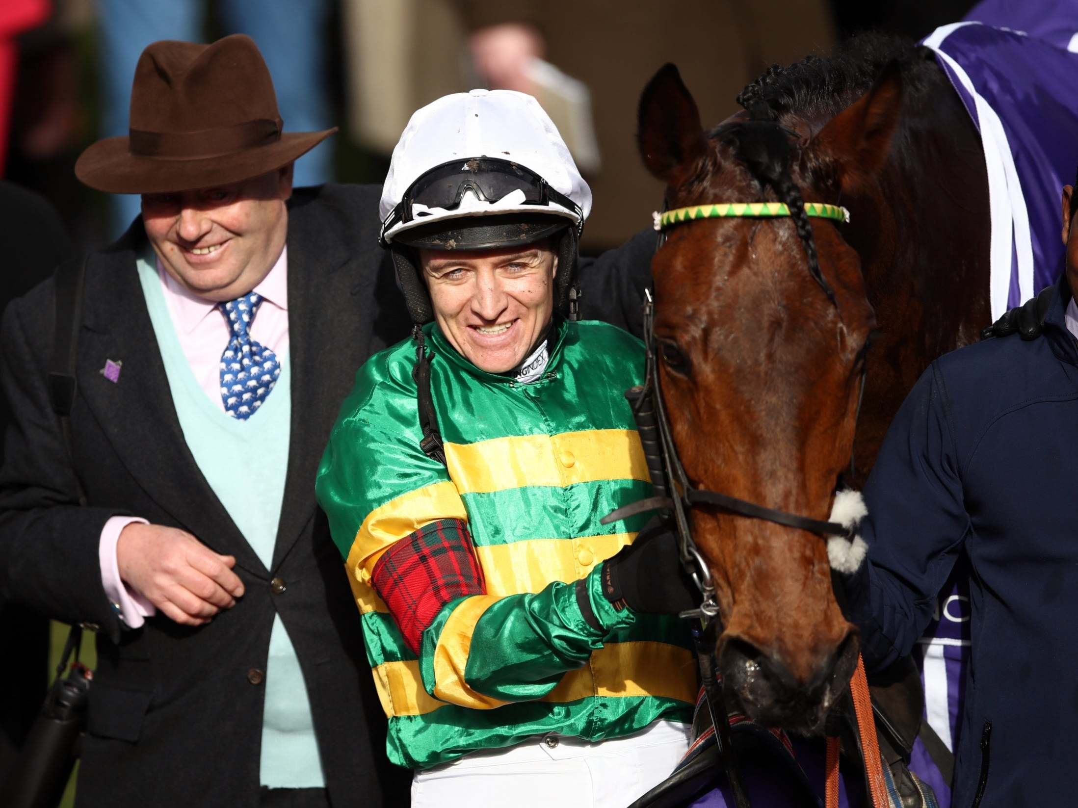 Barry Geraghty rode Champ to victory in the RSA Chase