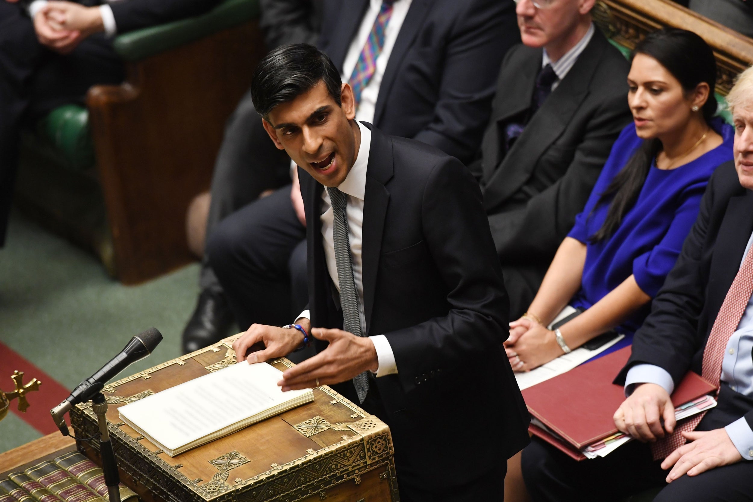 Rishi Sunak delivers his Budget speech yesterday