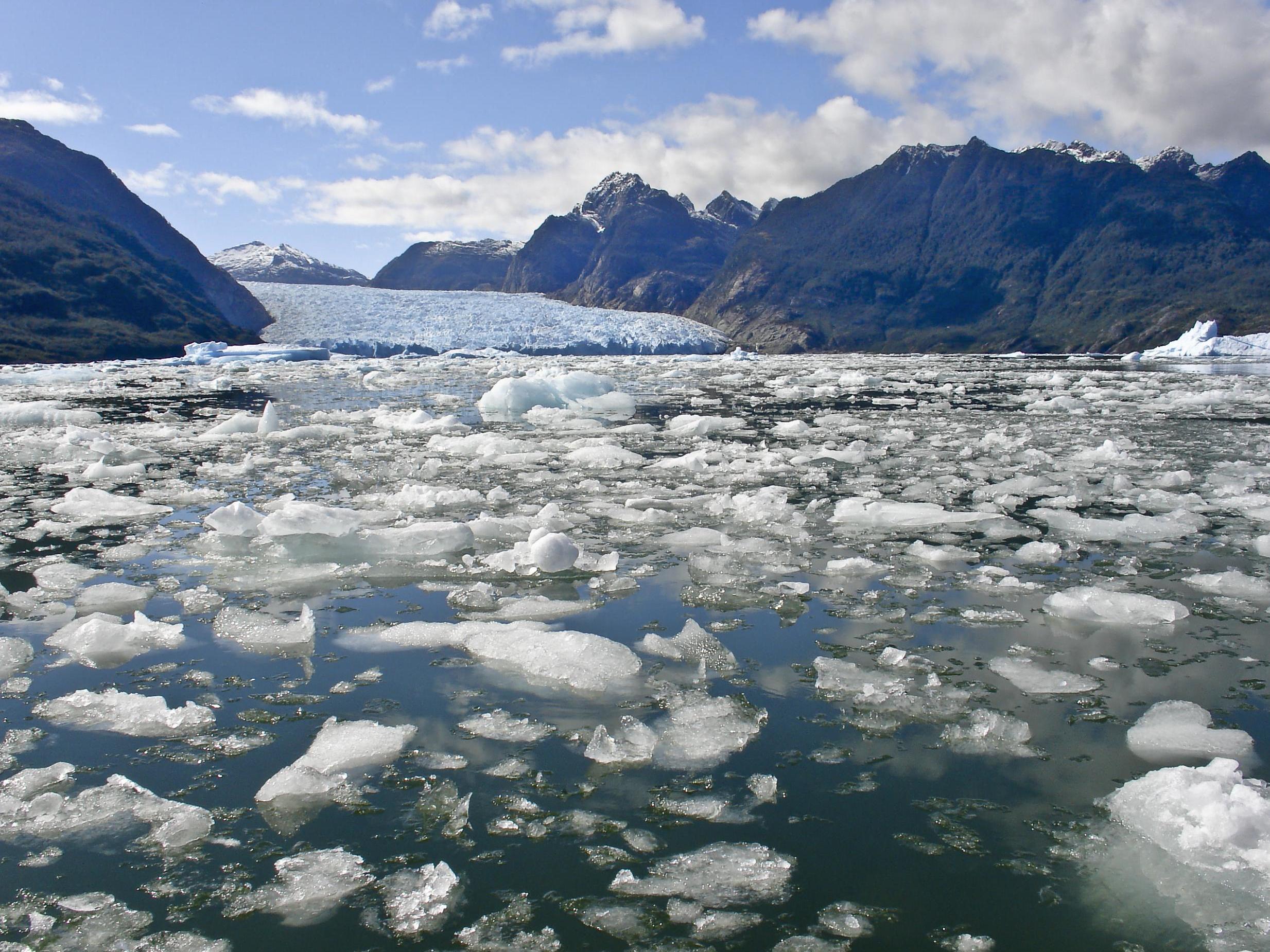 Warming seas are causing glaciers to calve ice into the oceans more rapidly, speeding up melt rates
