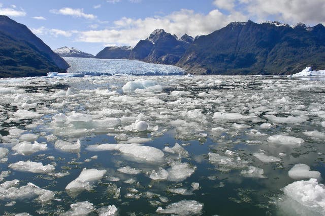 Warming seas are causing glaciers to calve ice into the oceans more rapidly, speeding up melt rates
