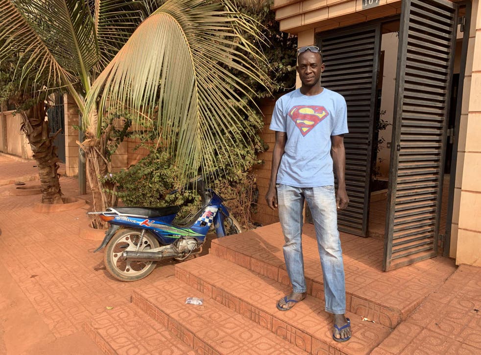 Kalifa Mounkoro, above, a mechanic in Bamako, is looking for a faster way to get to the front lines and gain an army career