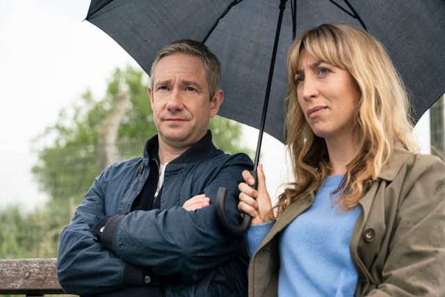 Martin Freeman and Daisy Haggard star in Sky's new parenting comedy 'Breeders'