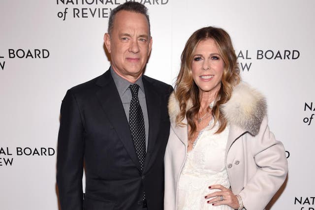 Celebrities send well-wishes to Tom Hanks and Rita Wilson (Getty)