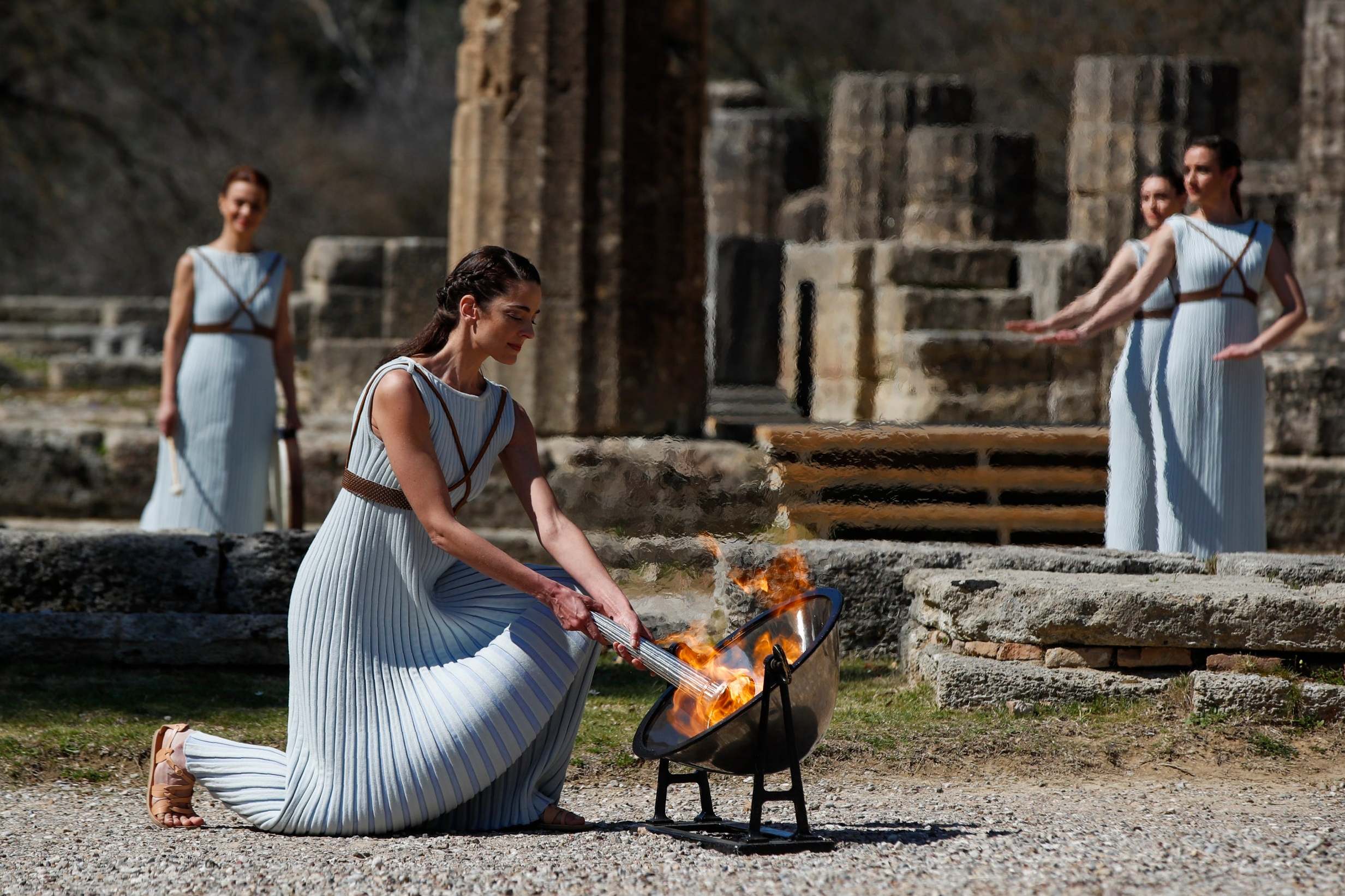Coronavirus: Olympic torch passing in Greece will only be available to watch via live stream