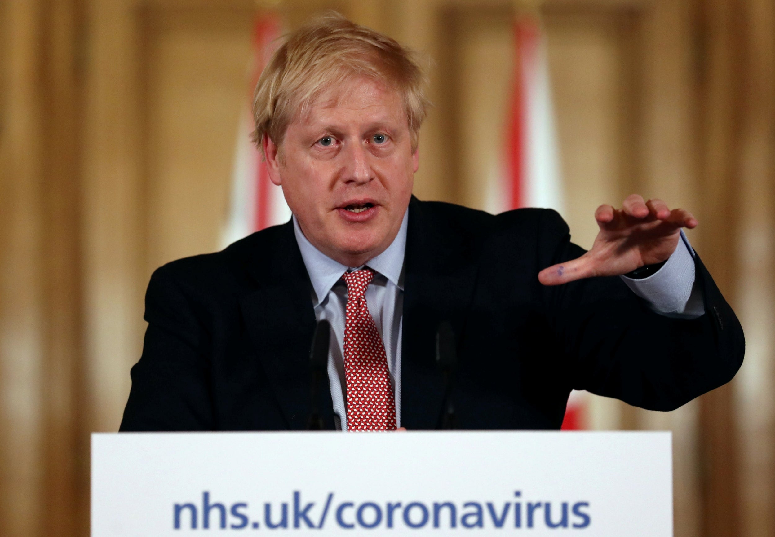 Johnson holds a press conference addressing the government’s response to the coronavirus outbreak