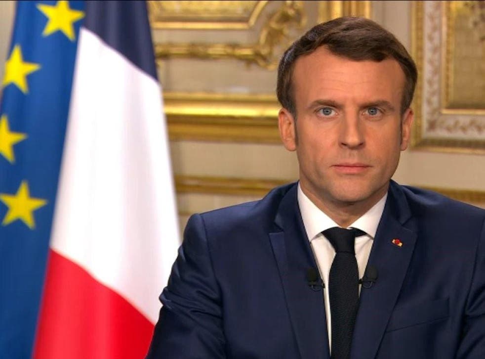 French President Emmanuel Macron made a televised address on Thursday evening, 12 March
