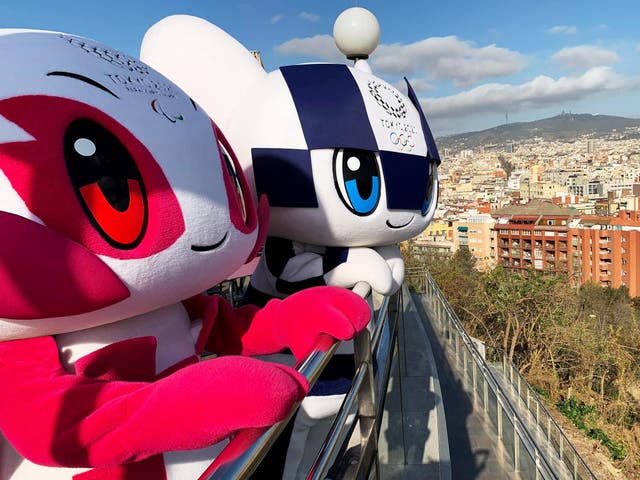 Mascots for the Toyko Olympics are touring the world in the run-up to the games