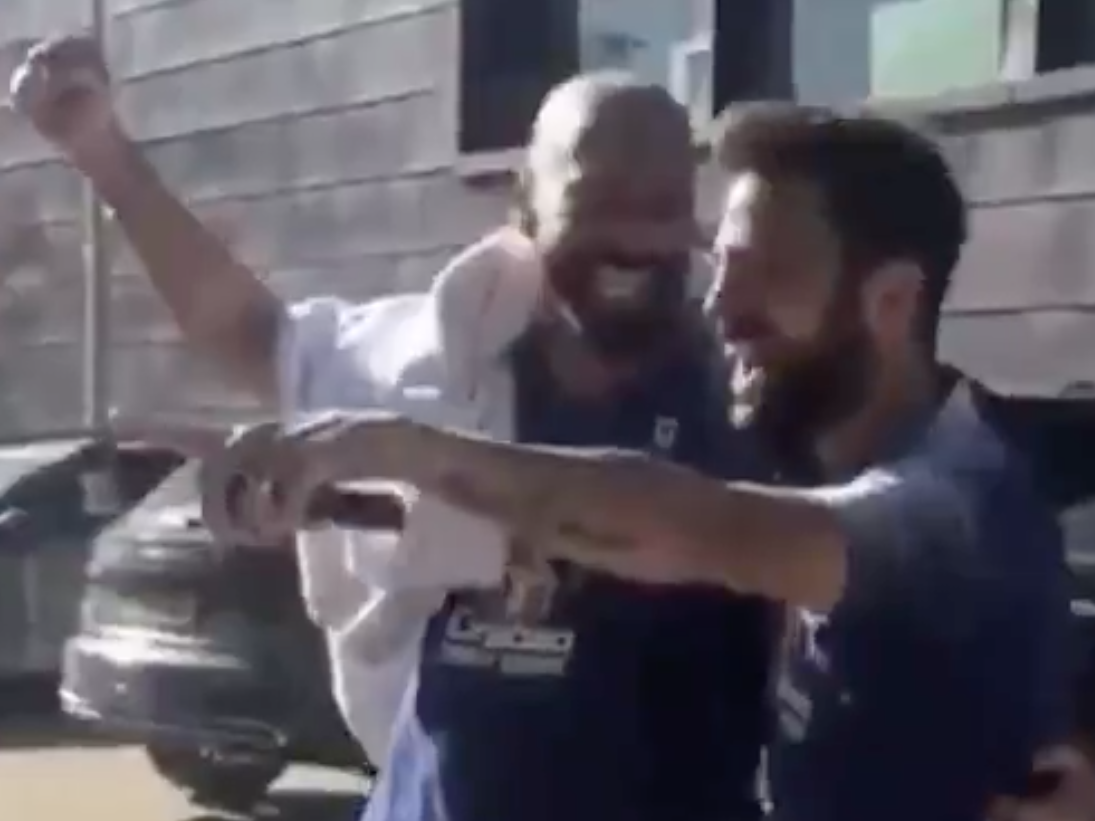 Fabregas shows Caballero his Range Rover after losing their bet
