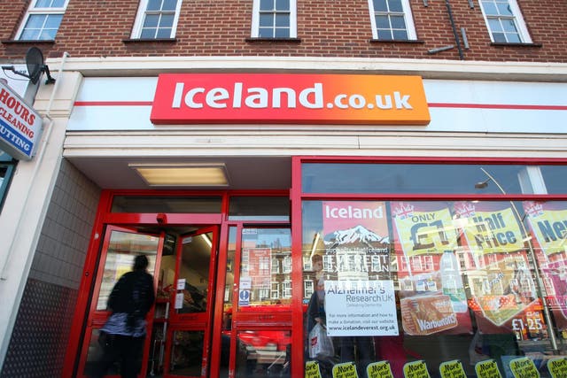 Iceland supermarket in London, 3 May 2011