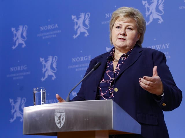 Erna Solberg, the prime minister of Norway, will host the press conference