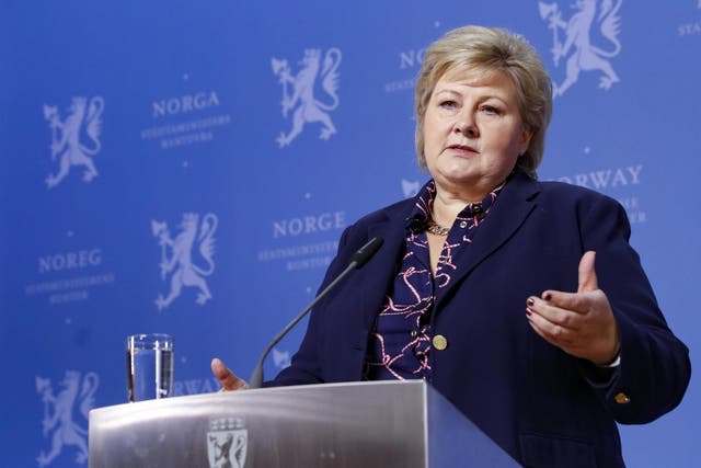 Erna Solberg, the prime minister of Norway, will host the press conference