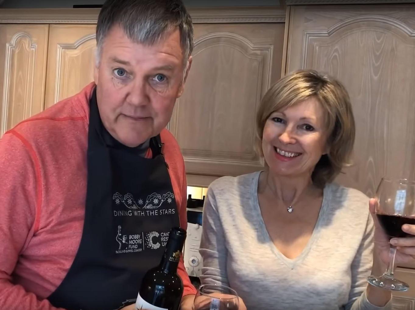 Clive and his wife making a lovely lasagne