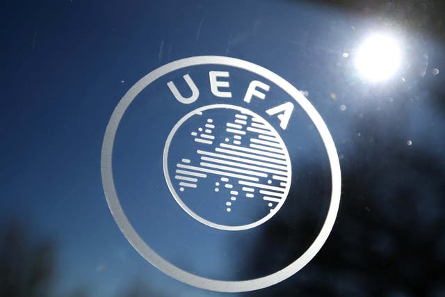 General view of the UEFA logo
