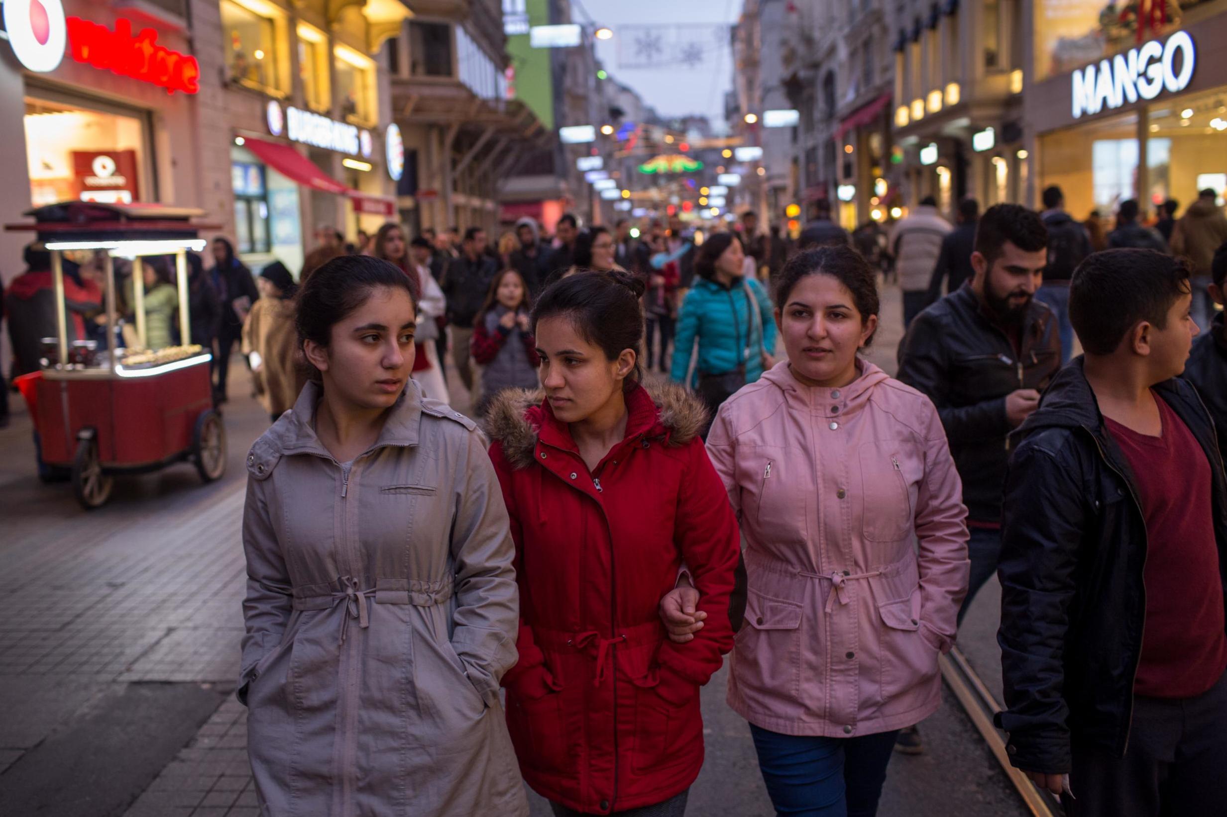 Despite being able to settle in Turkey, the lack of residence status, aid or healthcare support can make life a struggle (Getty)