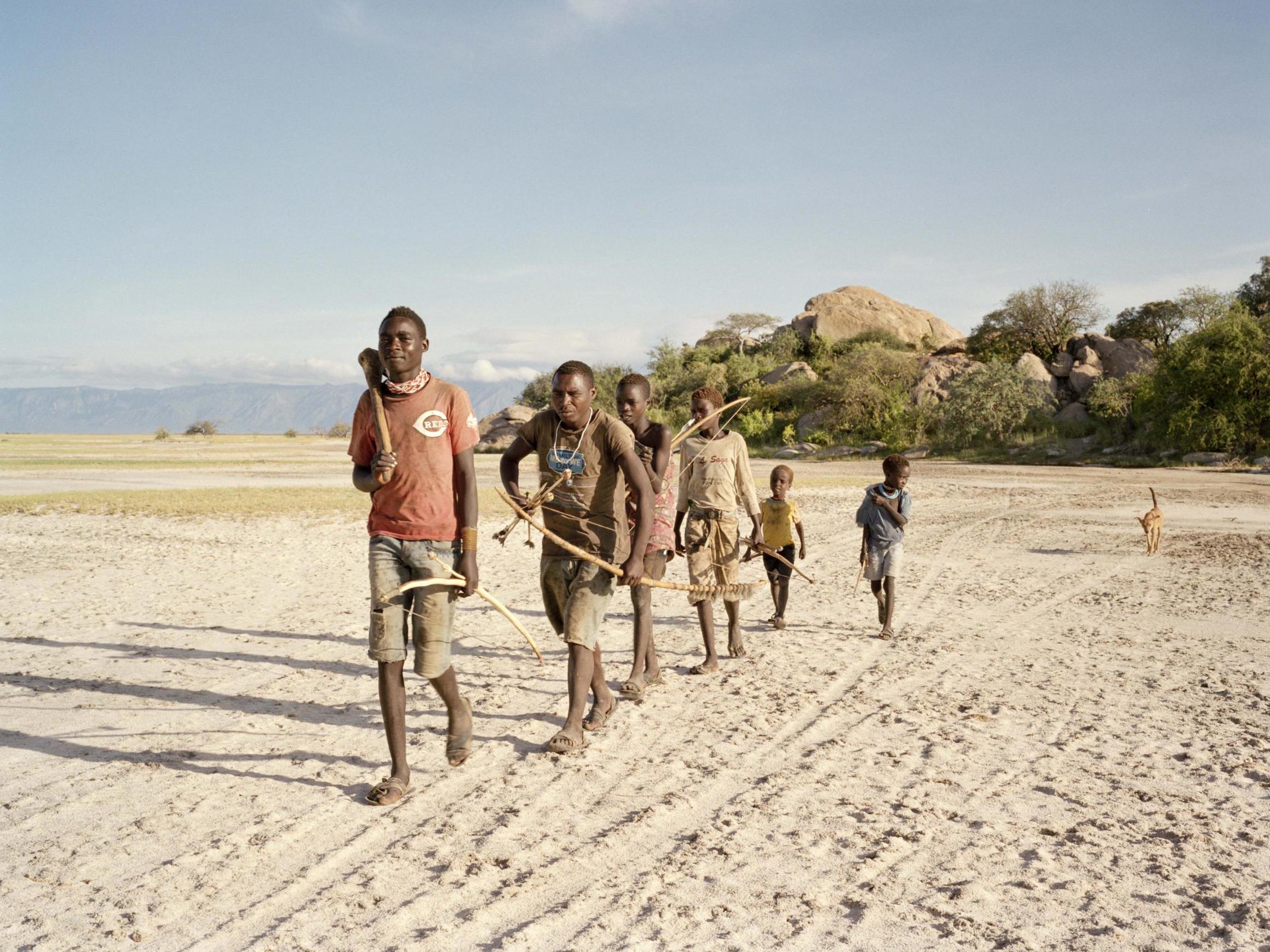 The Hadza hunter-gatherer tribe are in motion daily for about two or three hours