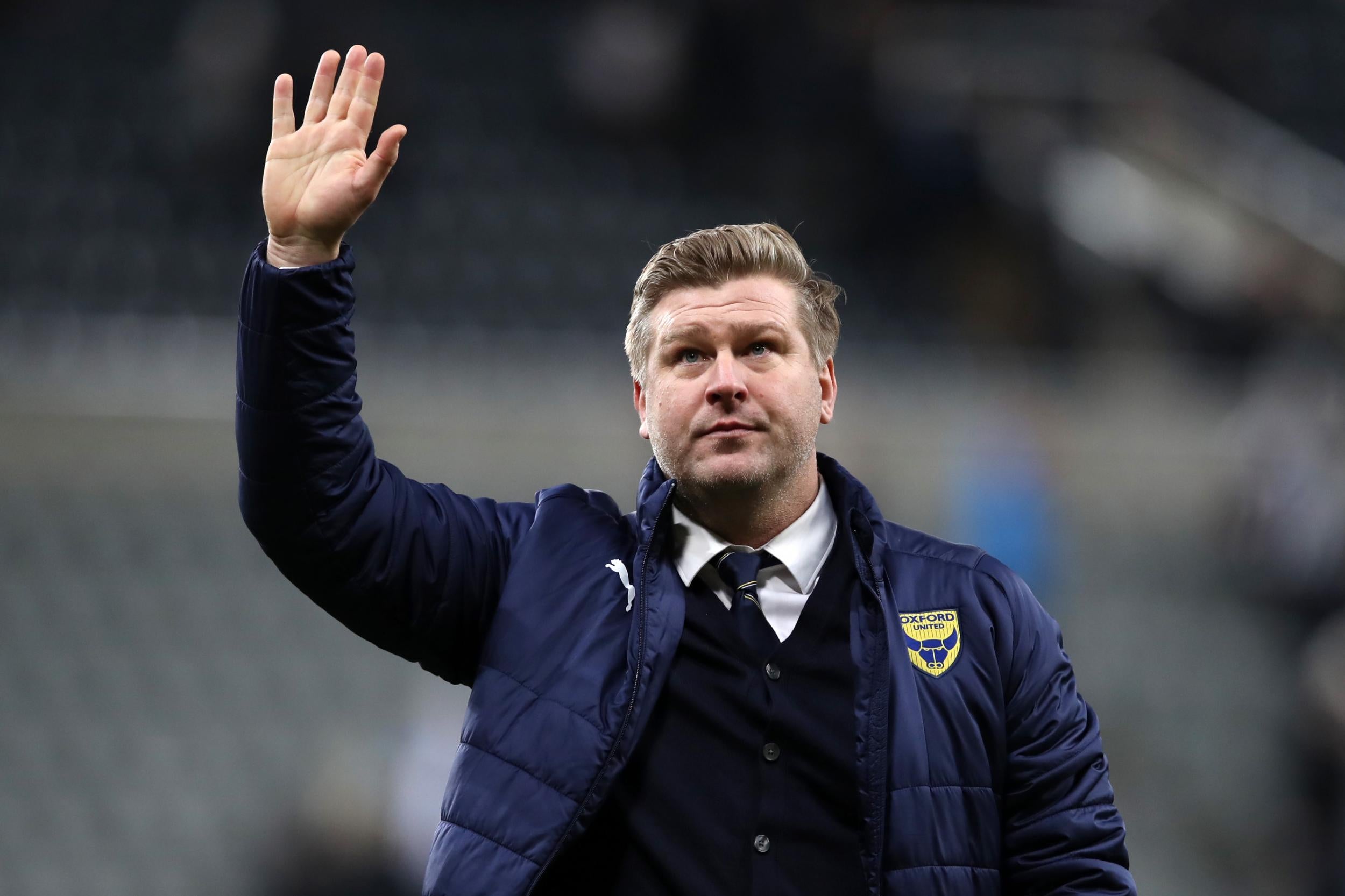 Karl Robinson, manager of Oxford