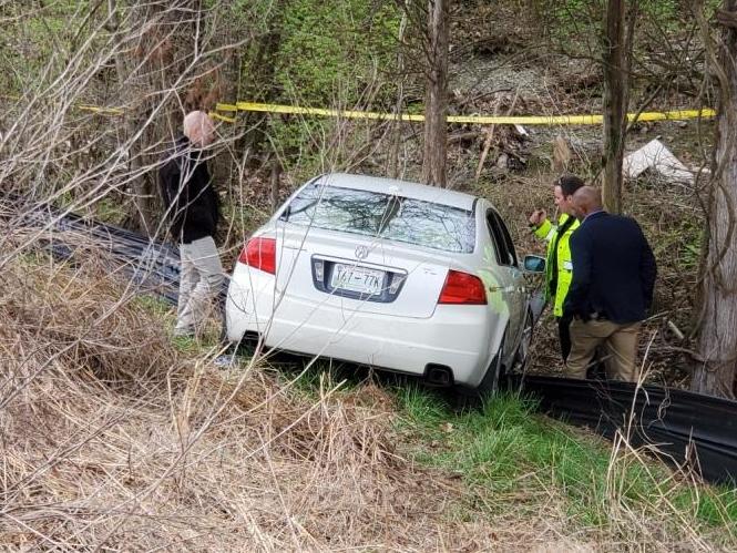 Holly Williams' vehicle at crash scene